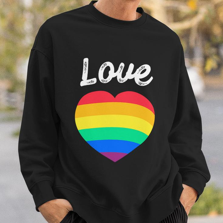 Pride Month Funny Rainbow Heart Gay And Lgbt Sweatshirt Gifts for Him