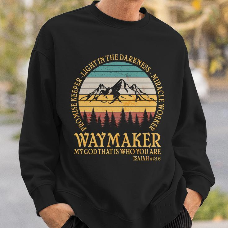 Promise Keeper Waymaker Isaiah Forest Mountains Sweatshirt Gifts for Him