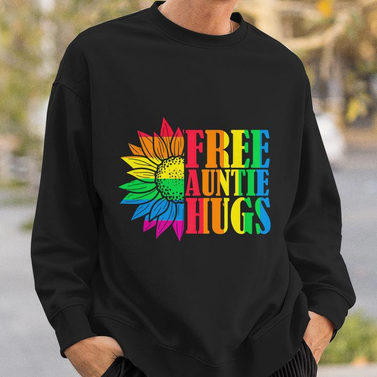Proud Lgbt Free Auntie Hugs Lgbt Pride Month Sweatshirt Gifts for Him