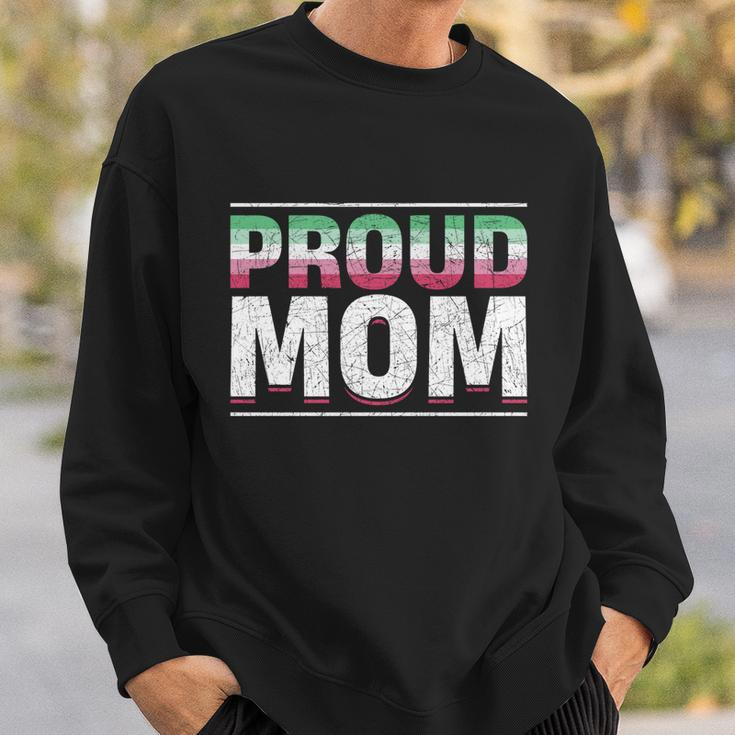 Proud Mom Abrosexual Flag Lgbtq Queer Mothers Day Abrosexual Funny Gift Sweatshirt Gifts for Him