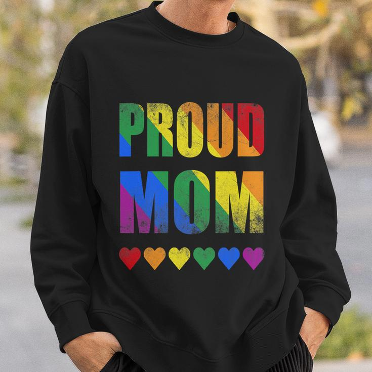 Proud Mom Gay Lesbian Lgbtq Pride Rainbow Mothers Day Gift Sweatshirt Gifts for Him