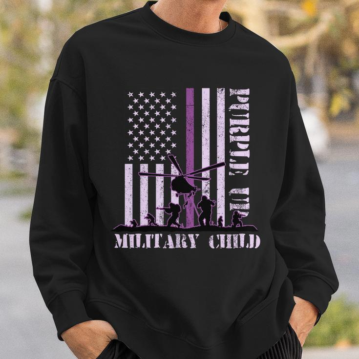 Purple Up Military Child Tshirt Sweatshirt Gifts for Him