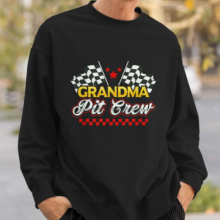 Race Car Birthday Party Racing Family Grandma Pit Crew Sweatshirt Gifts for Him