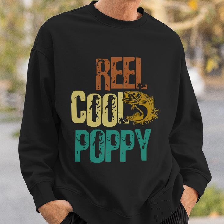 Reel Cool Poppy Vintage Fishing Sweatshirt Gifts for Him