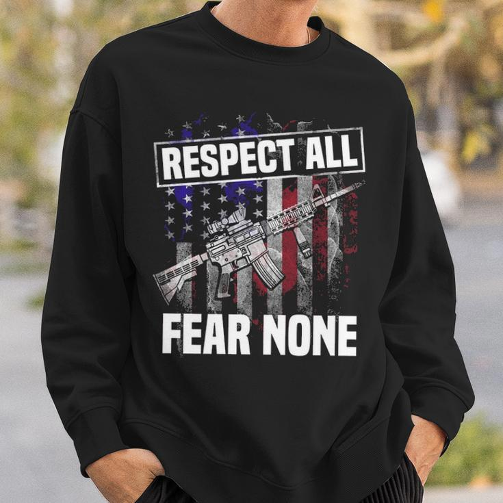 Respect All Fear Sweatshirt Gifts for Him