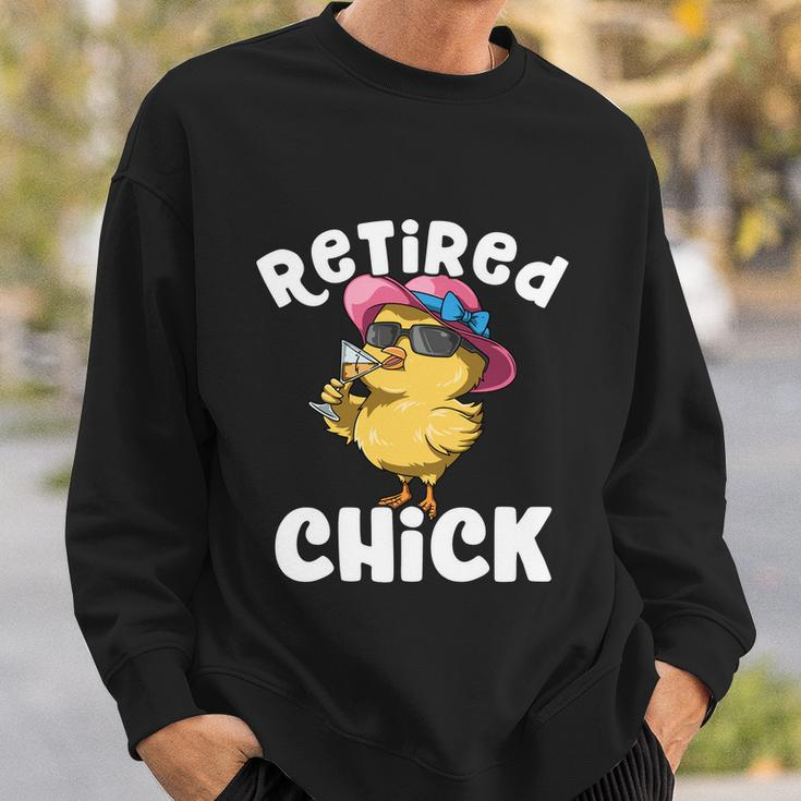 Retired Chick Funny Ladies Retired Moms Retirement Meaningful Gift Sweatshirt Gifts for Him