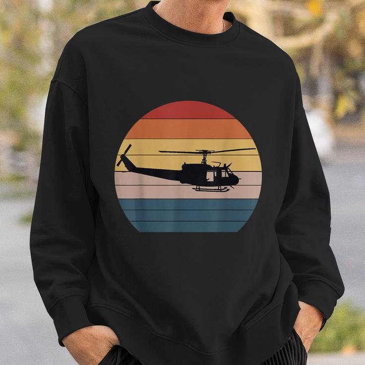 Retro Huey Veteran Helicopter Vintage Air Force Gift V3 Sweatshirt Gifts for Him
