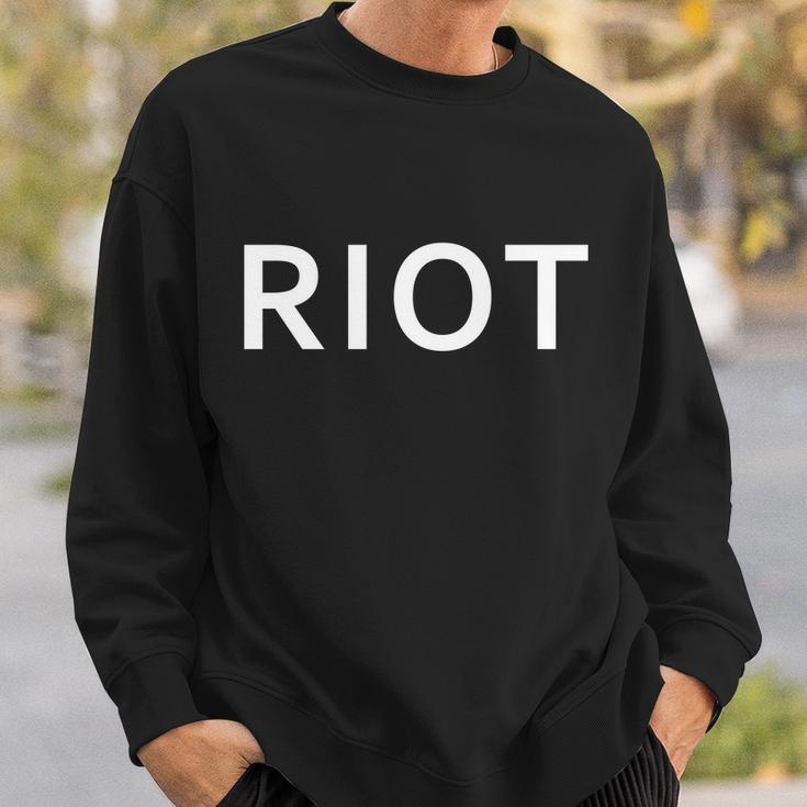 Riot Funny Vintage Classic Logo Tshirt Sweatshirt Gifts for Him