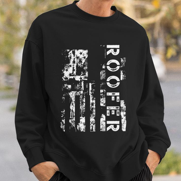 Roofer Us Flag Construction Worker Proud Labor Day Worker Gift Sweatshirt Gifts for Him
