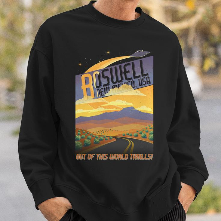 Roswell New Mexico Travel Poster Sweatshirt Gifts for Him