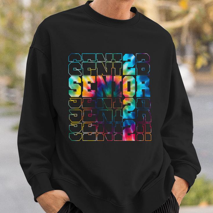 Senior Graduation Seniors 2022 Colorful Tie Dye Sweatshirt Gifts for Him