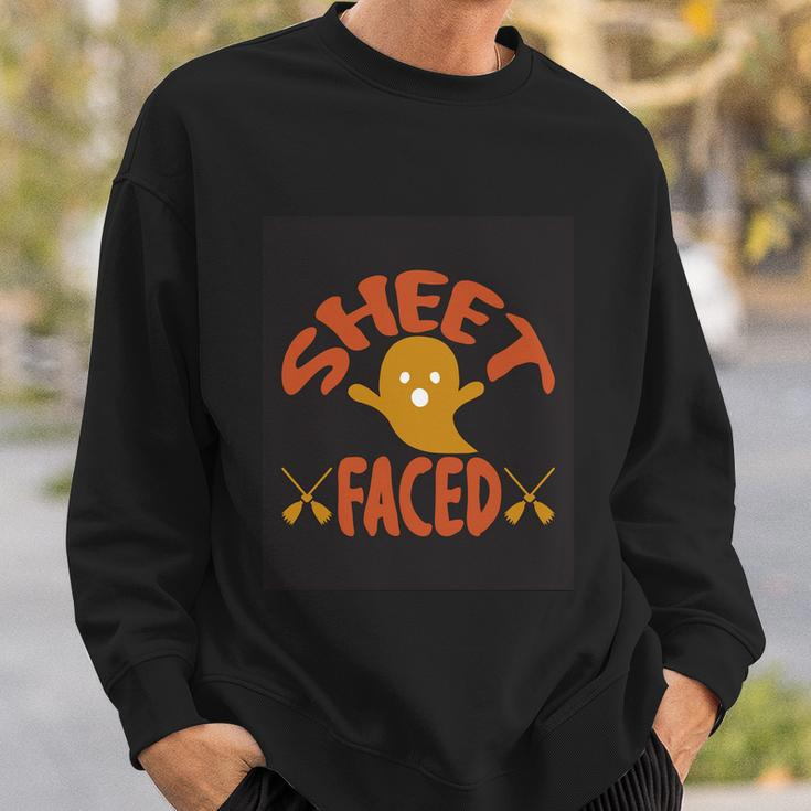 Sheet Faced Ghost Halloween Quote Sweatshirt Gifts for Him