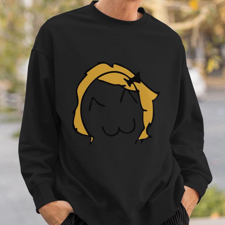 Silhouette Design Derp Meme Funny Troll Face Sweatshirt Gifts for Him