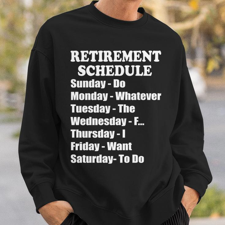 Special Retiree Gift - Funny Retirement Schedule Tshirt Sweatshirt Gifts for Him