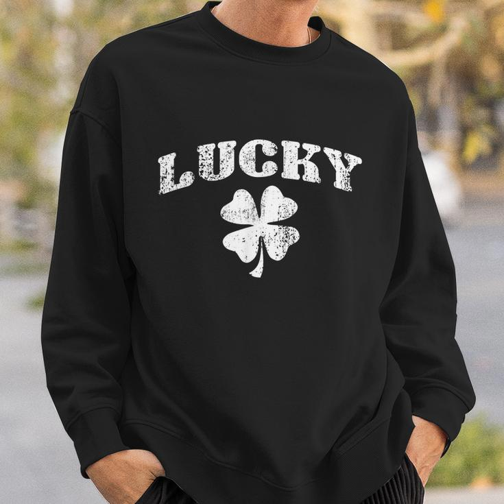 St Patricks Day Lucky St Patricks Day Sweatshirt Gifts for Him