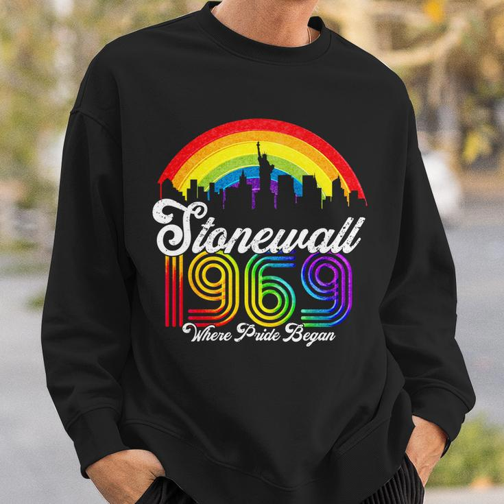 Stonewall 1969 Where Pride Began Lgbt Rainbow Sweatshirt Gifts for Him