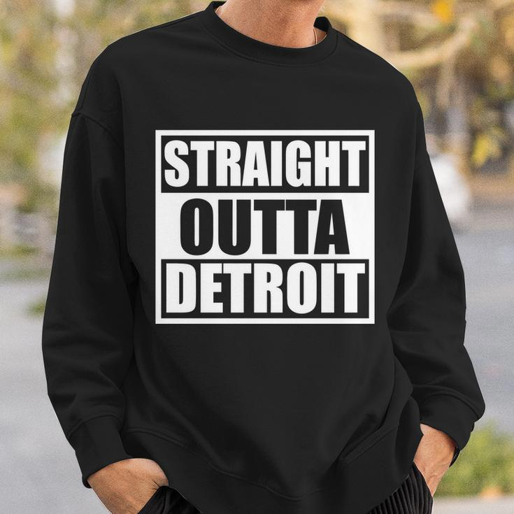Striaght Outta Detroit Michigan Tshirt Sweatshirt Gifts for Him