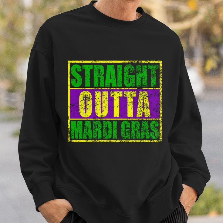 Striaght Outta Mardi Gras New Orleans Party T-Shirt Graphic Design Printed Casual Daily Basic Sweatshirt Gifts for Him