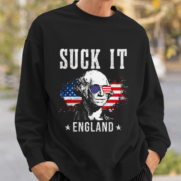 Suck It England Funny 4Th Of July George Washington Sweatshirt Gifts for Him