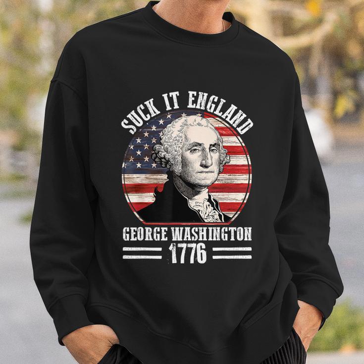 Suck It England Funny 4Th Of July George Washington Sweatshirt Gifts for Him