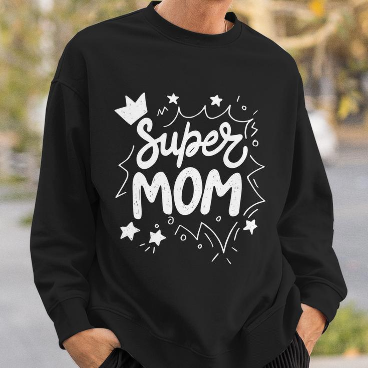Super Mom Mothers Day Graphic Design Printed Casual Daily Basic Sweatshirt Gifts for Him