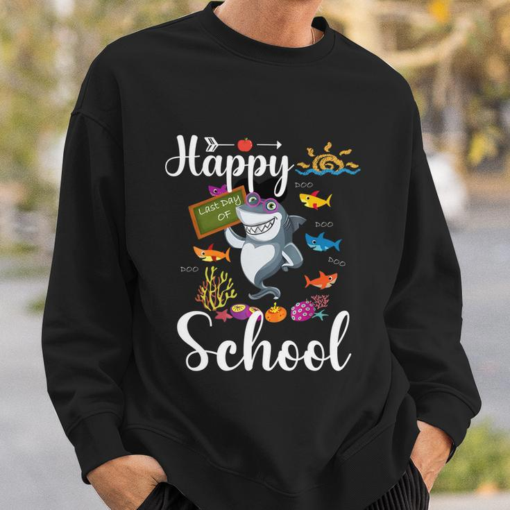 Teacher Shark Happy Last Day Of School Funny Gift Sweatshirt Gifts for Him