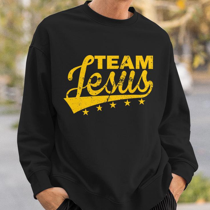 Team Jesus Vintage Christian Tshirt Sweatshirt Gifts for Him