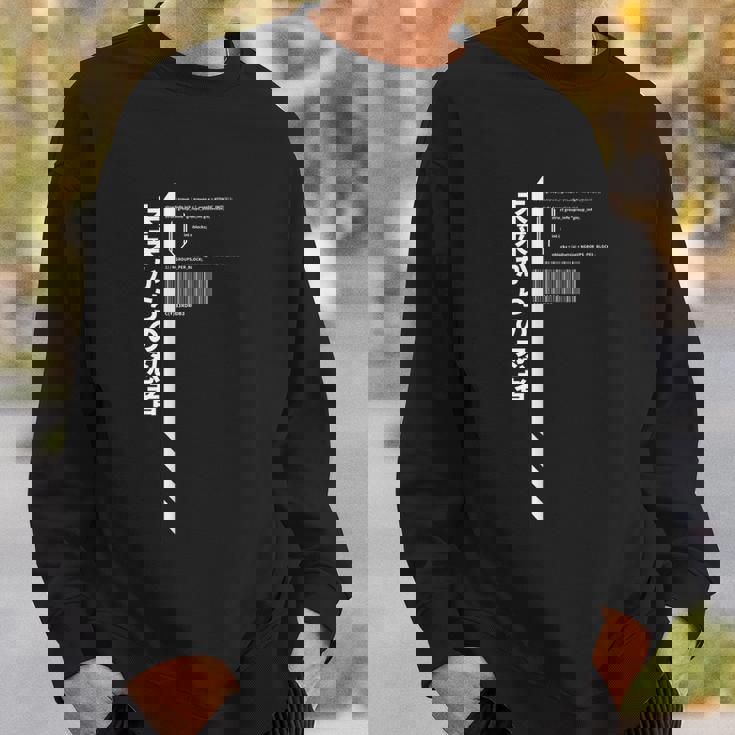 Techwear Goth Ninja Hidden Code Sweatshirt Gifts for Him