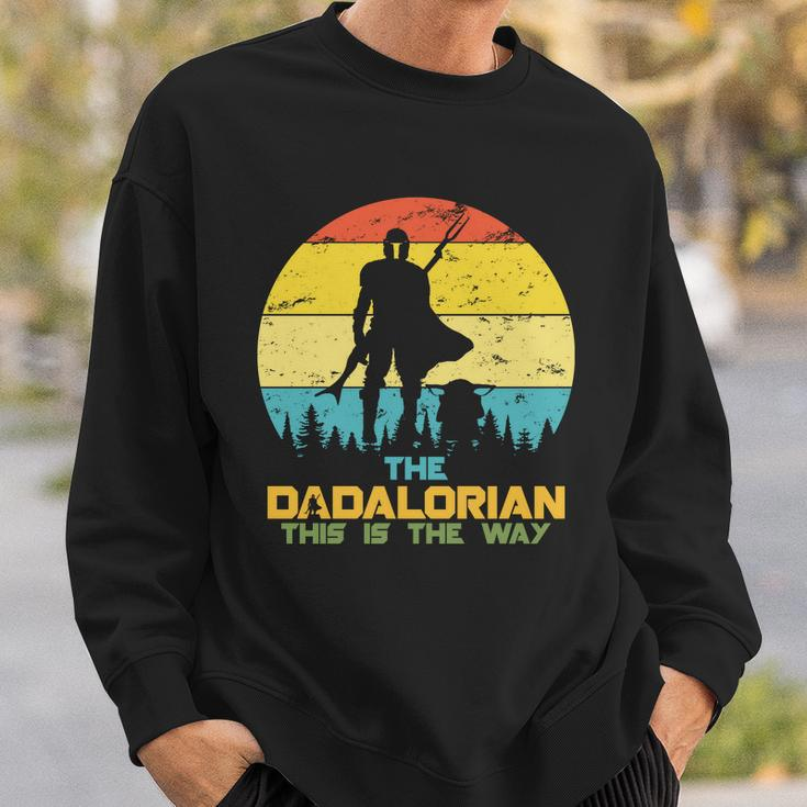 The Dadalorian This Is The Way Funny Dad Movie Spoof Sweatshirt Gifts for Him