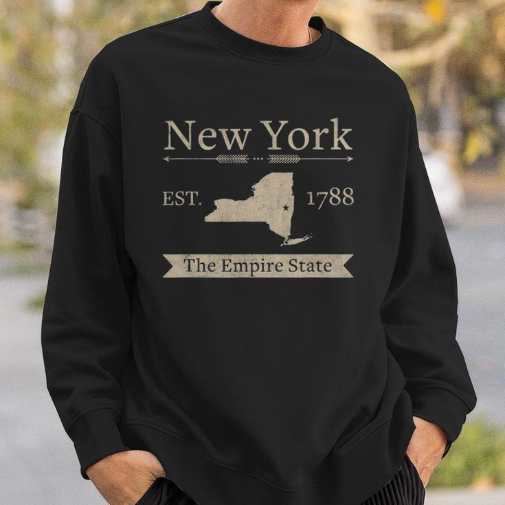 The Empire State &8211 New York Home State Sweatshirt Gifts for Him