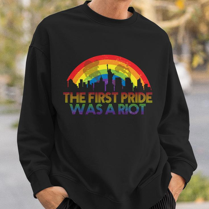 The First Pride Was A Riot Tshirt Sweatshirt Gifts for Him