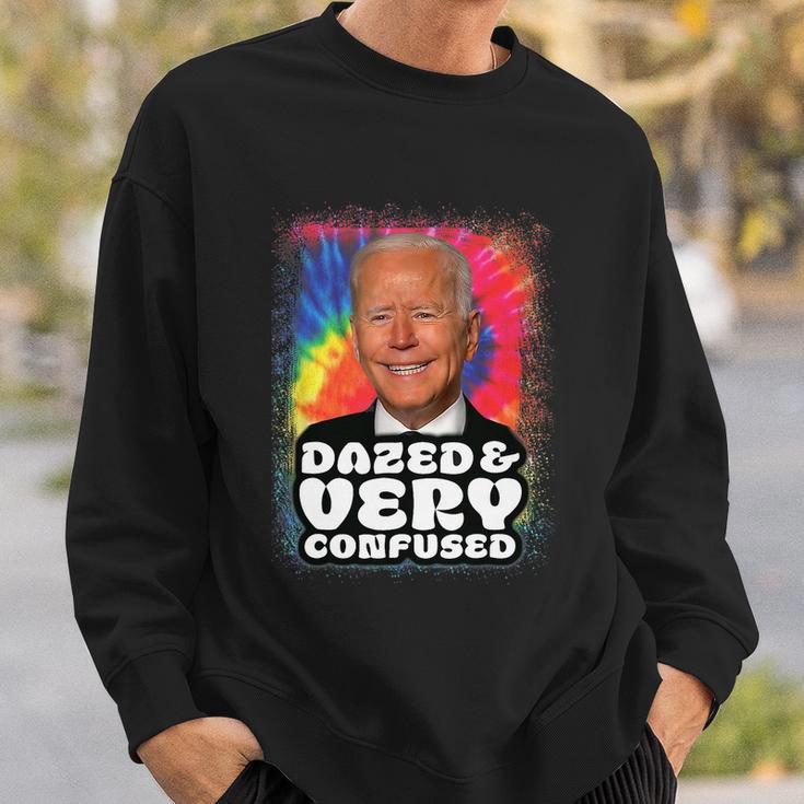 Tie Dye Biden Dazed And Very Confused Funny Tshirt Sweatshirt Gifts for Him