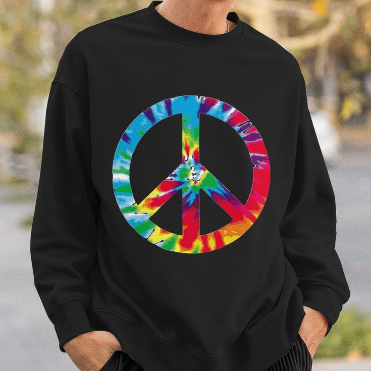 Tie Dye World Peace Sign Tshirt Sweatshirt Gifts for Him