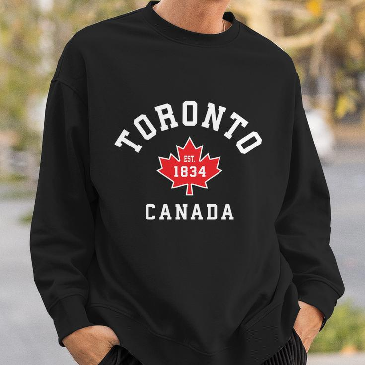 Toronto Canada Funny Gift Canadian Flag Maple Leaf Gift Sweatshirt Gifts for Him
