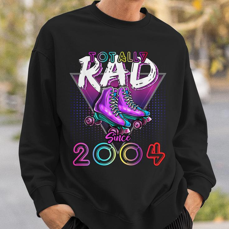 Totally Rad Since 2004 80S 18Th Birthday Roller Skating Sweatshirt Gifts for Him