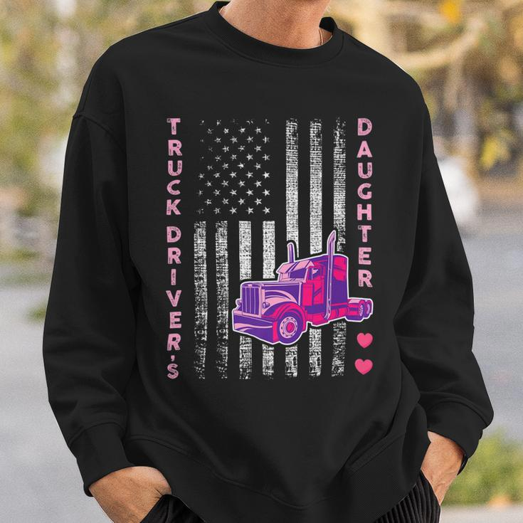Trucker Truck Drivers Daughter Girl Trucker Sweatshirt Gifts for Him