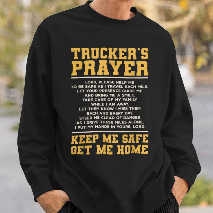 Trucker Truckers Prayer Truck Driving For A Trucker Sweatshirt Gifts for Him