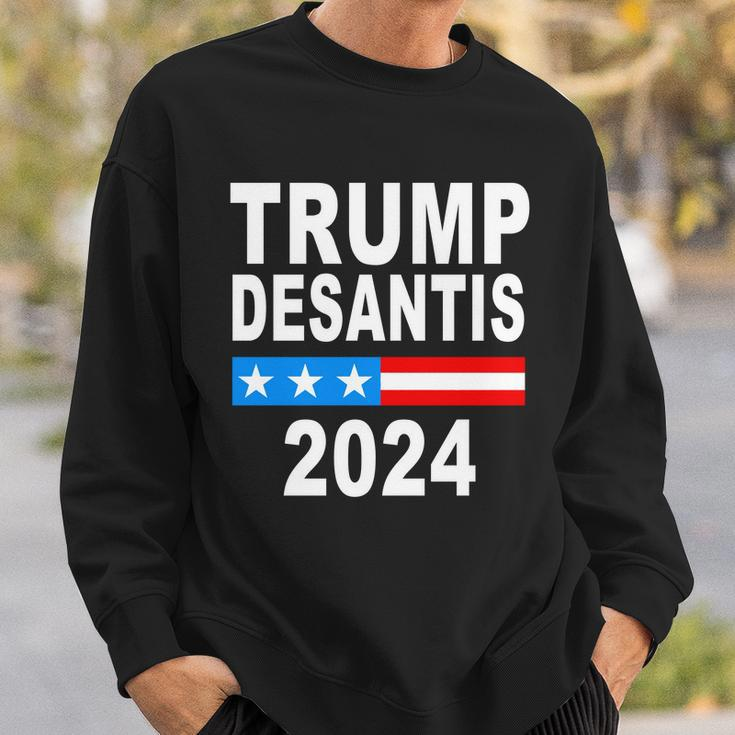 Trump Desantis 2024 Us Flag Tshirt Sweatshirt Gifts for Him
