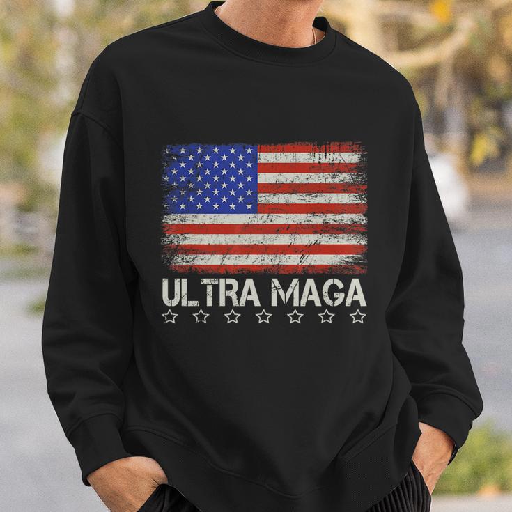 Ultra Maga Shirt Maga King Funny Anti Biden Us Flag Pro Trump Trendy Tshirt V2 Sweatshirt Gifts for Him