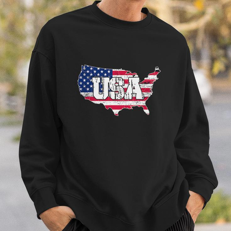 United States Of America 4Th Of July American Flag Sweatshirt Gifts for Him