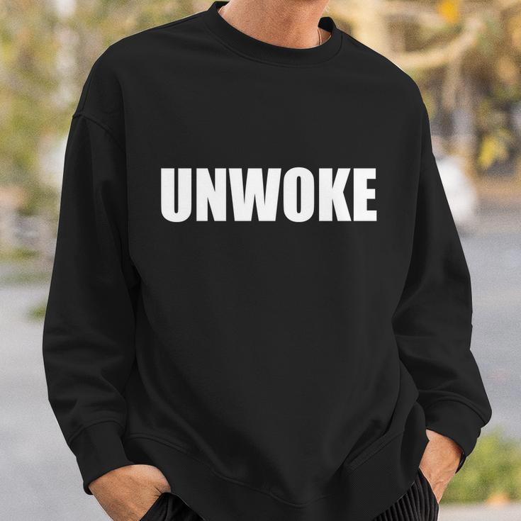 Unwoke Anti Woke Counter Culture Fake Woke Classic Sweatshirt Gifts for Him