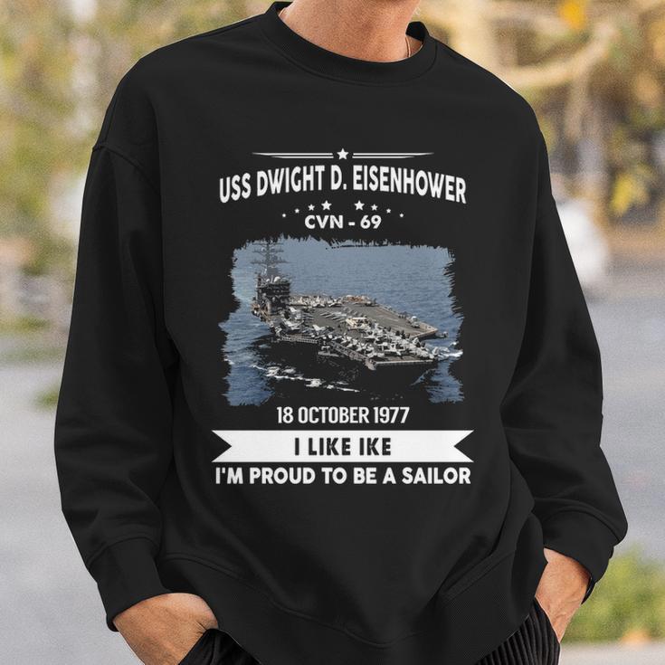 Uss Dwight D Eisenhower Cvn 69 Uss Ike Sweatshirt Gifts for Him