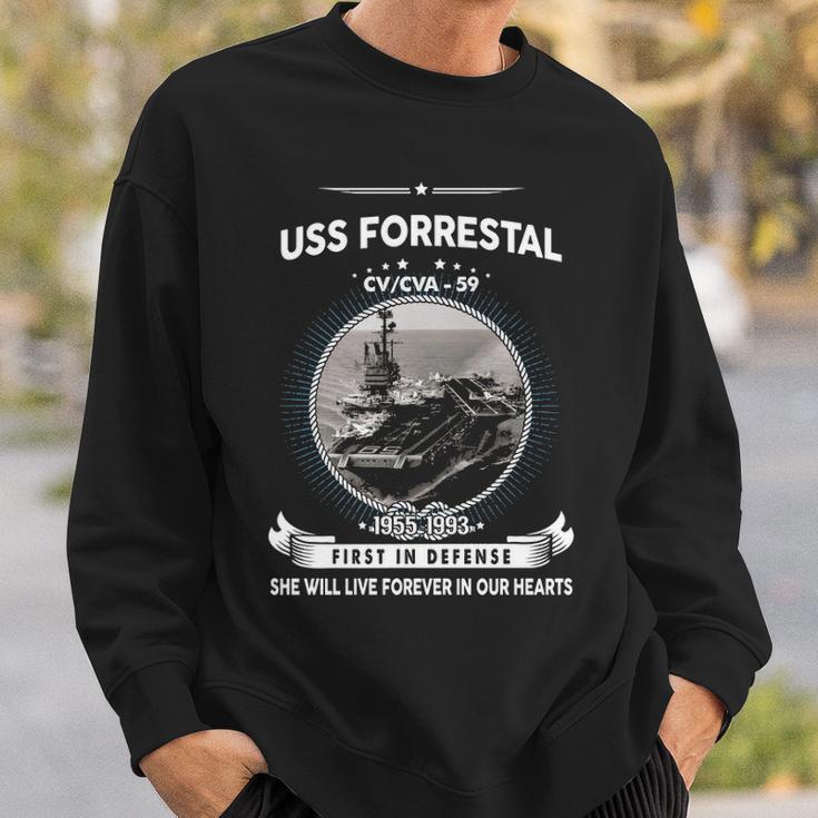 Uss Forrestal Cv 59 Cva 59 Front Style Sweatshirt Gifts for Him