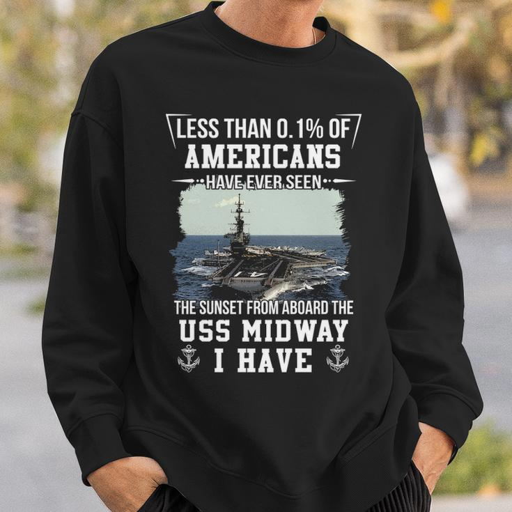 Uss Midway Cv 41 Cva 41 Sunset Sweatshirt Gifts for Him