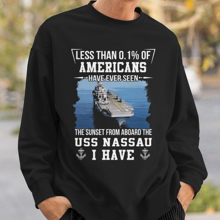 Uss Nassau Lha 4 Sunset Sweatshirt Gifts for Him