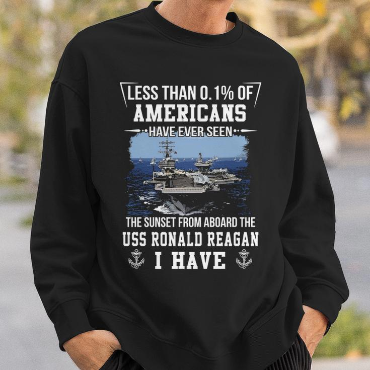 Uss Ronald Reagan Cvn 76 Sunset Sweatshirt Gifts for Him