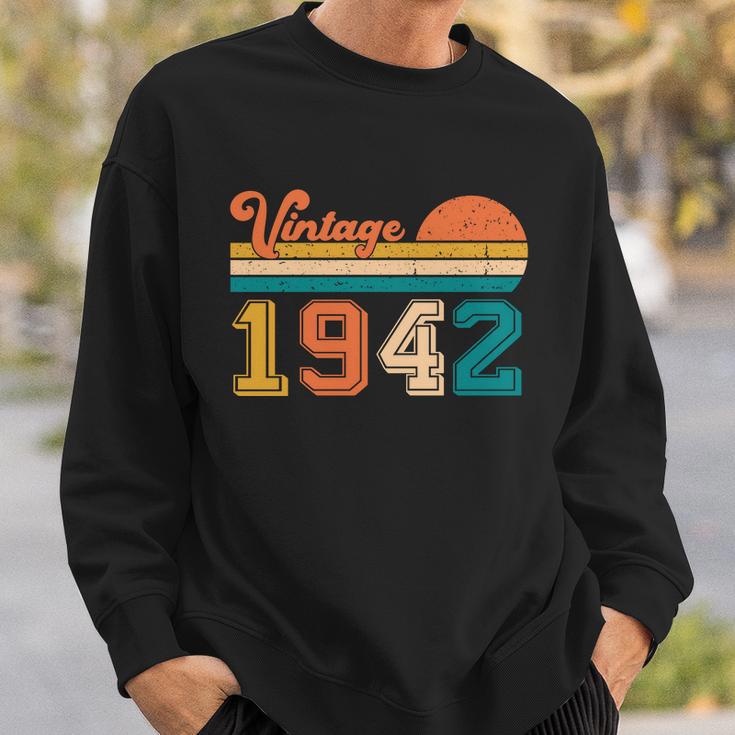 Vintage 1942 Retro Funny 80Th Birthday Gift Sweatshirt Gifts for Him