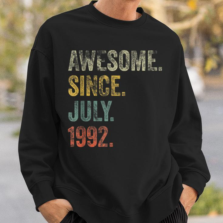 Vintage 1992 30Th Birthday Awesome Since July 1992 Sweatshirt Gifts for Him