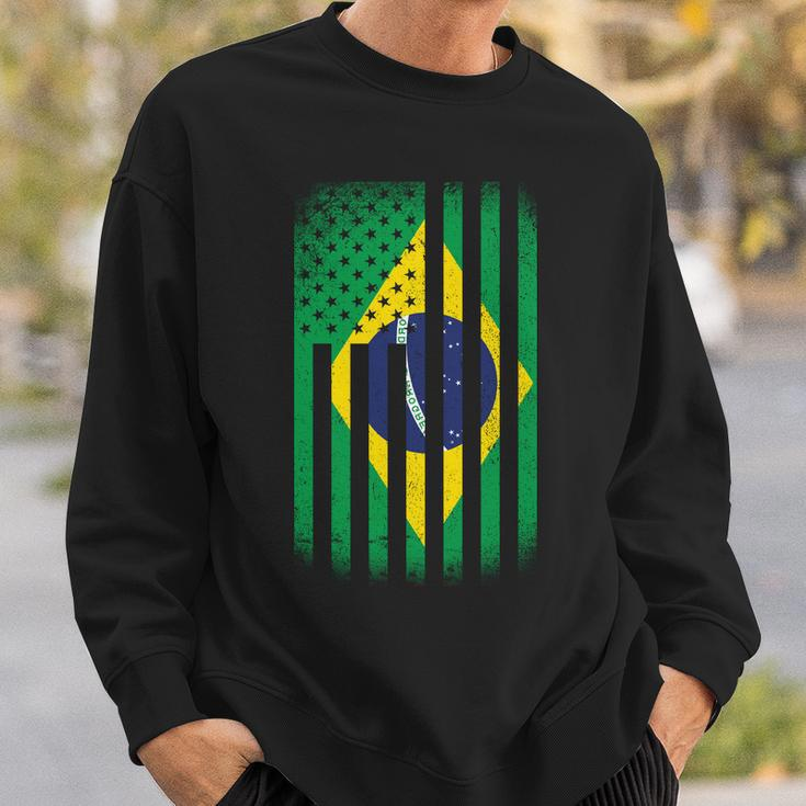 Vintage Flag Of Brazil Tshirt Sweatshirt Gifts for Him