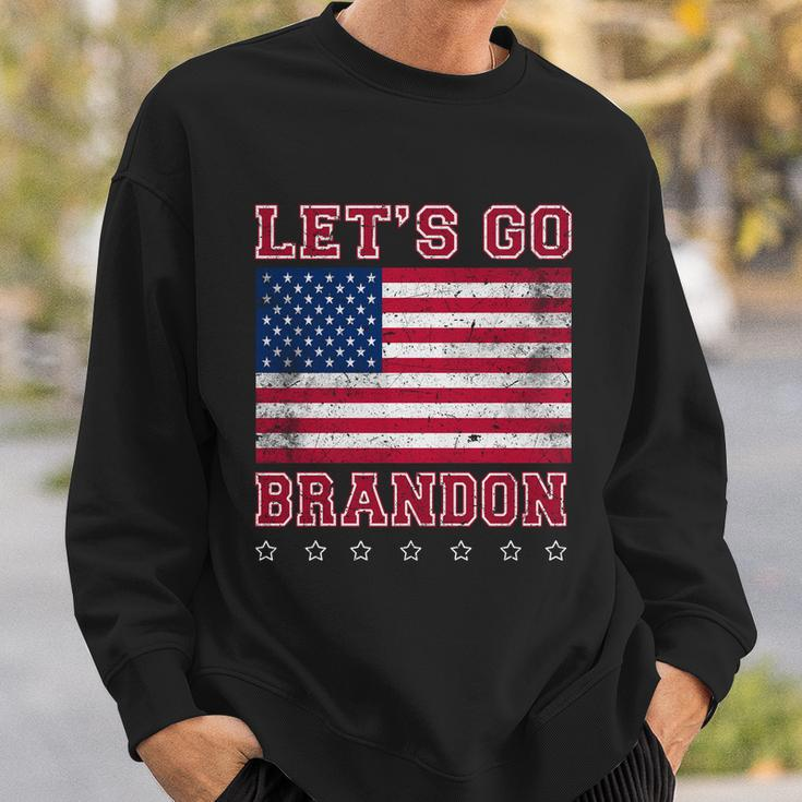 Vintage Lets Go Brandon American Flag Tshirt Sweatshirt Gifts for Him